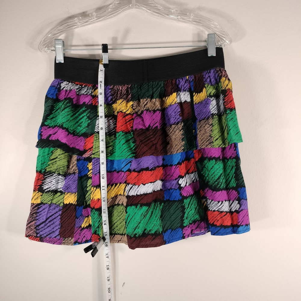 Urban Outfitters Vintage/Upcycled Fabric Tiered Mini Skirt (see measurements)